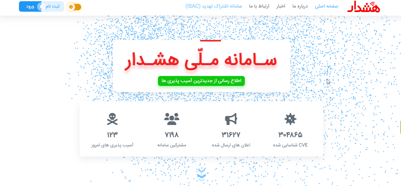 سامانه ملی هشدار